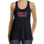 Maid of Honor-black-racerback tank tops-pink-glitter